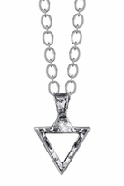 Thumbnail for your product : Low Luv x Erin Wasson by Erin Wasson Triangle Necklace in Silver