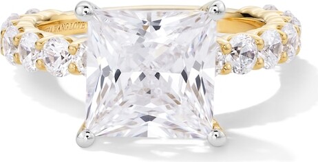 Zales Vera Wang Love Collection 5-1/2 CT. T.w. Princess-Cut Certified Lab-Grown Diamond Engagement Ring in 14K Gold (F/Vs2)