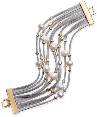 INC International Concepts Gold-Tone Layered Mixed-Media Bracelet, Created for Macy's