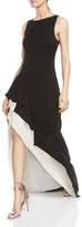 Thumbnail for your product : Halston Color-Block Asymmetric-Skirt Gown