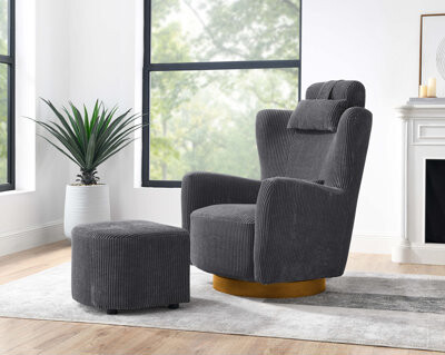 Willa Arlo Interiors Sudbury Upholstered Swivel Armchair