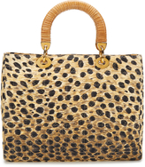 Thumbnail for your product : Christian Dior Large Nylon Leopard Lady Bag