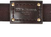 Thumbnail for your product : Dolce & Gabbana Leather Plated Belt