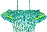 Thumbnail for your product : Poupette St Barth Kids Printed off-shoulder top
