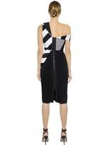 Thumbnail for your product : Antonio Berardi Striped Stretch Crepe Cady Dress
