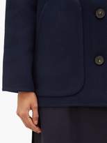 Thumbnail for your product : Acne Studios Okera Single-breasted Double-faced Wool Coat - Womens - Navy