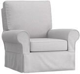Thumbnail for your product : Pottery Barn Kids Comfort Slipcovered Swivel Glider & Ottoman