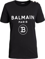 Thumbnail for your product : Balmain Button-Detail Logo T-Shirt