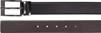 Armani Exchange 3.5cm Reversible Saffiano Leather Belt