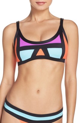 Pilyq Women's Colorblock Bikini Top