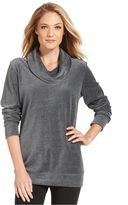Thumbnail for your product : Style&Co. Sport Cowl-Neck Velour Pullover