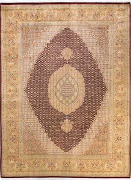 The Twillery Co. Hand Knotted Wool Traditional Hayner Red Area Rug 8' 0\
