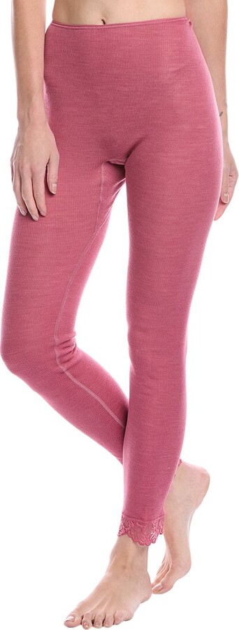 Hanro Woolen Lace Wool & Silk-Blend Legging