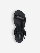 Thumbnail for your product : Kurt Geiger Pena striped-pattern woven sandals