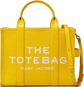 Marc Jacobs Webbun logo strap - Yellow 'The Medium Tote' shoulder