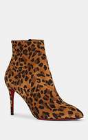 Thumbnail for your product : Christian Louboutin Women's Eloise Leopard-Print Suede Ankle Boots - Caramel
