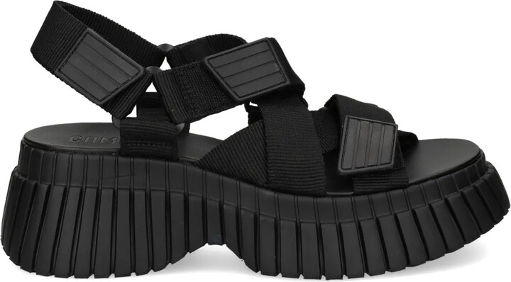 Camper BCN platform touch-strap sandals