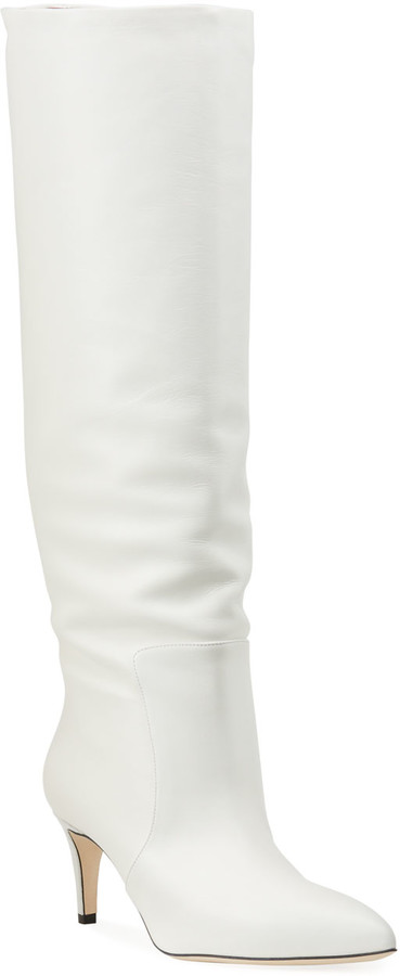 white slouch boots