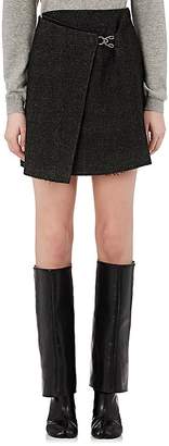 Maison Margiela Women's Linen-Wool Wrap Miniskirt