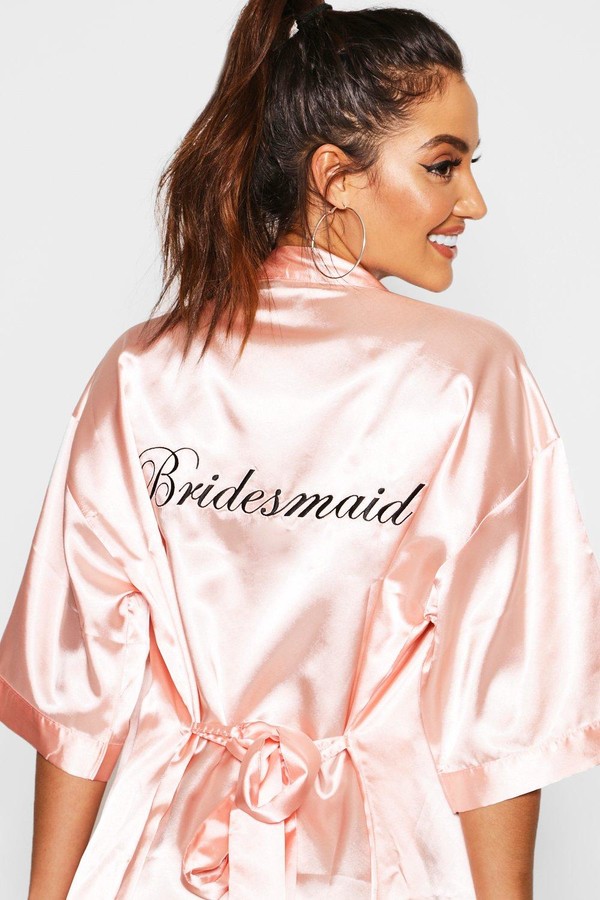Boohoo bridesmaid robes Outlet