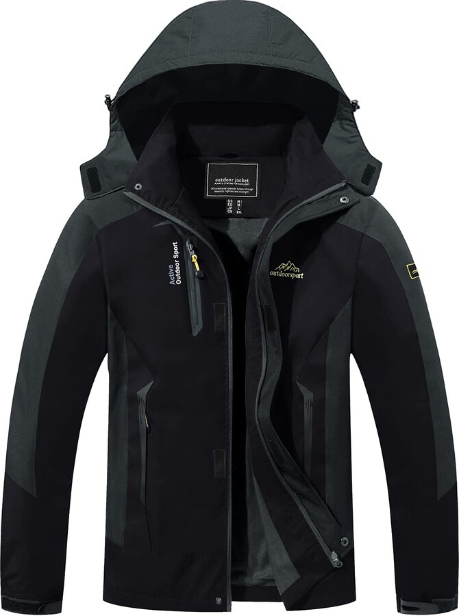 EKLENTSON Men's Hiking Water Resistant Jacket Lightweight Mountain