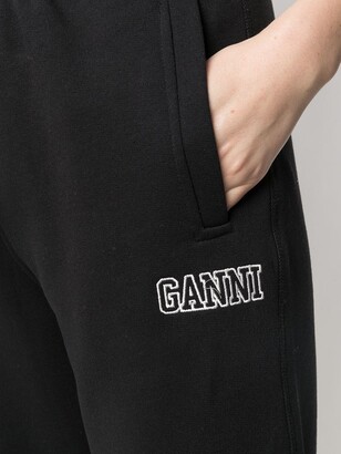 Ganni Embroidered Logo Track Pants