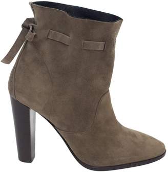Hermes Brown Suede Ankle boots