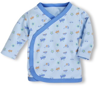 Schnizler Baby Boys 0-24m Flugelhemd Langarm bleu Allover Sweatshirt