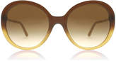 Burberry BE4239Q Sunglasses Brown Gradient Hazelnut 336913 57mm