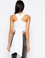 Thumbnail for your product : ASOS COLLECTION Wrap Top In Ribbed Knit