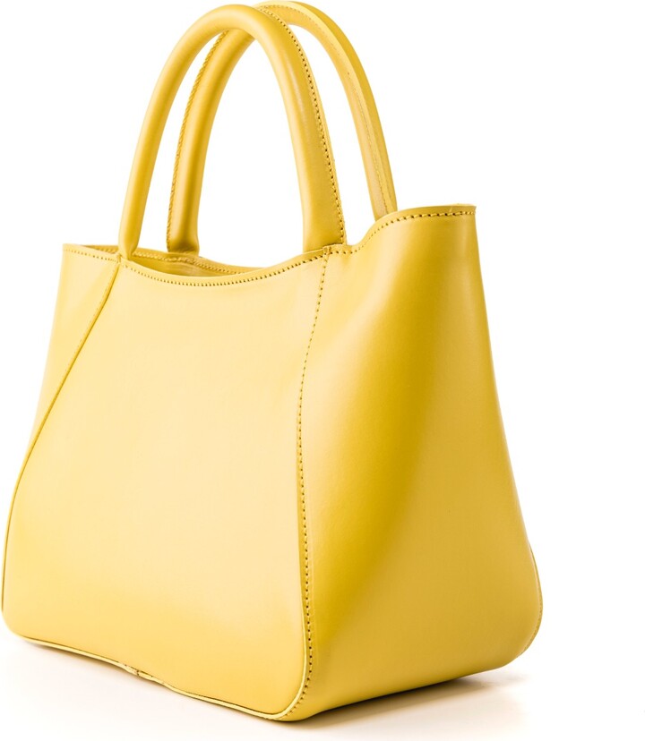 THE DUST COMPANY - Leather Tote Yellow Soho Collection - ShopStyle