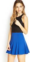 Thumbnail for your product : Forever 21 Seam-Stitched Skater Skirt