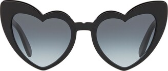 Saint Laurent Eyewear Cat-Eye Heart-Frame Sunglasses