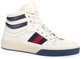 Thumbnail for your product : Gucci Leather High-Top Sneakers