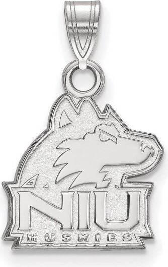 Black Bow Jewelry Co. BlackBowJewelry14kWhiteGoldNorthernIllinoisHuskiesNCAASmallMascotPendant