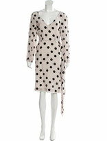 Thumbnail for your product : Natasha Zinko Silk Polka Dot Print Dress w/ Tags Champagne