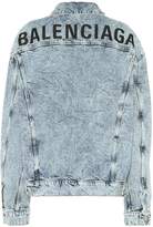 Thumbnail for your product : Balenciaga Logo oversized denim jacket
