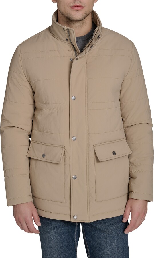 Cole Haan Stretch Crinkle Quilted Jacket