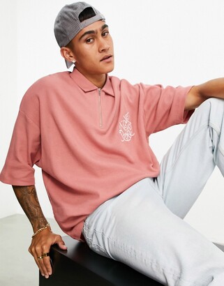 ASOS DESIGN oversized polo t-shirt in 