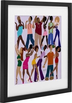 Ebern Designs Peace Fashion & Dancing Framed Print Under Glass, design by Sierra Siler