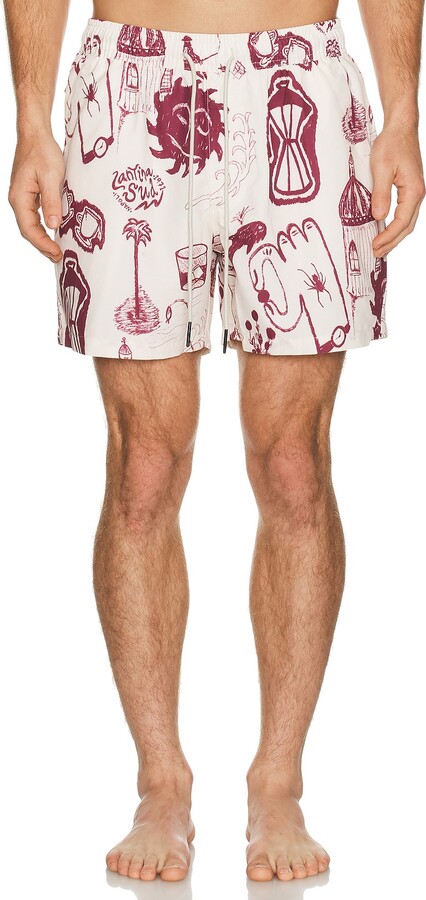 OAS Cantina Swim Shorts in White