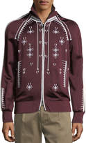 Thumbnail for your product : Valentino Beaded Zip-Front Track Jacket