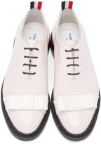 Thumbnail for your product : Thom Browne Pink Patent Leather Bow Derbys