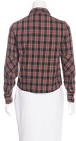 Thumbnail for your product : Boy By Band Of Outsiders Plaid Print Button-Up Top