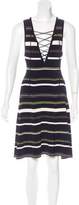Thumbnail for your product : Ronny Kobo Stripe A-Line Dress