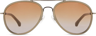 Dries Van Noten DVN72C2 thin wire aviator sunglasses