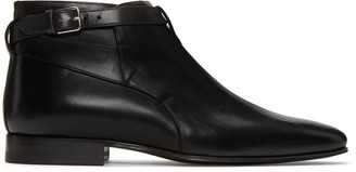 Saint Laurent Black Leather London Boots