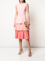 Thumbnail for your product : Oscar de la Renta Tiered Sleeveless Dress