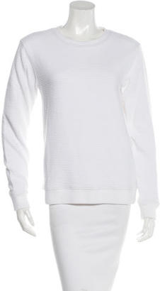 Alexander Wang T by Quilted Crew Neck Sweatshirt