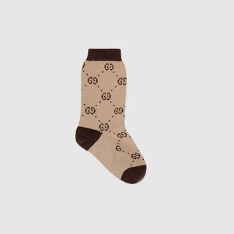 Gucci Kids - Cotton GG Socks, Size 10